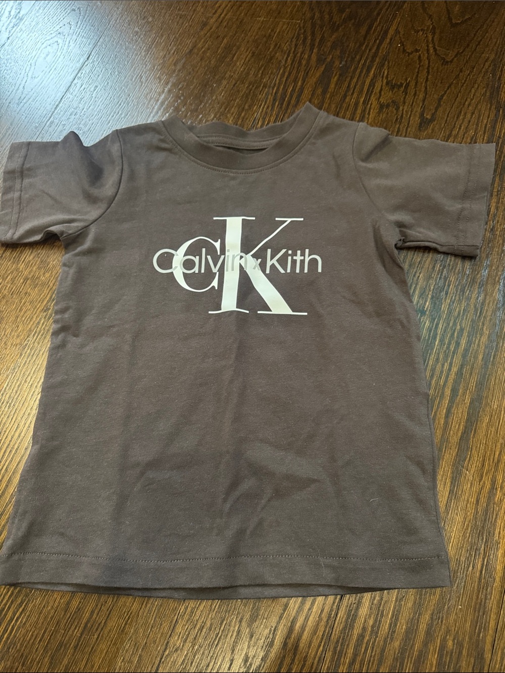 Kith charcoal Calvin Klein Tee with White Logo